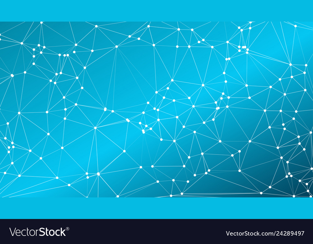 Algorithm creative lines connections vector image Algorithm creative lines connections