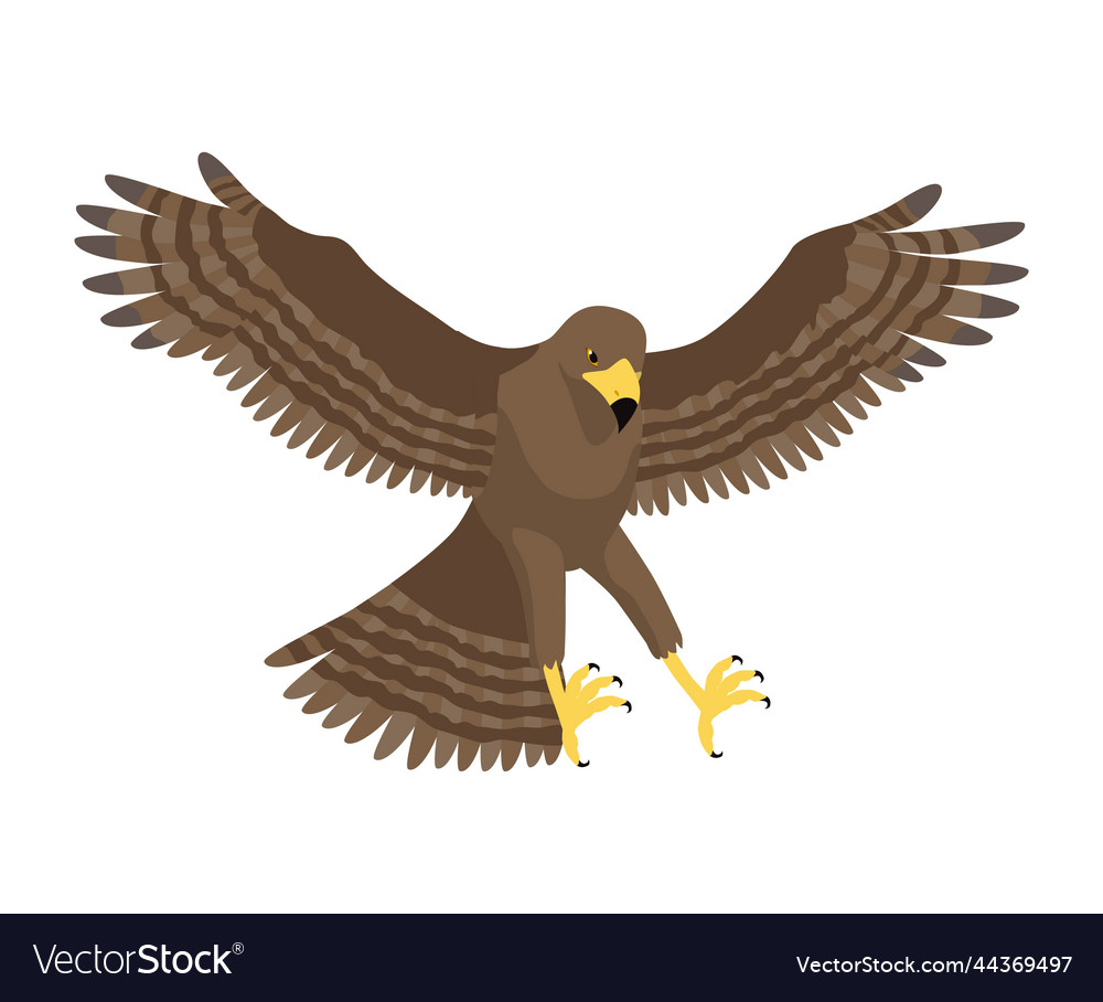 Brown eagle icon Royalty Free Vector Image - VectorStock