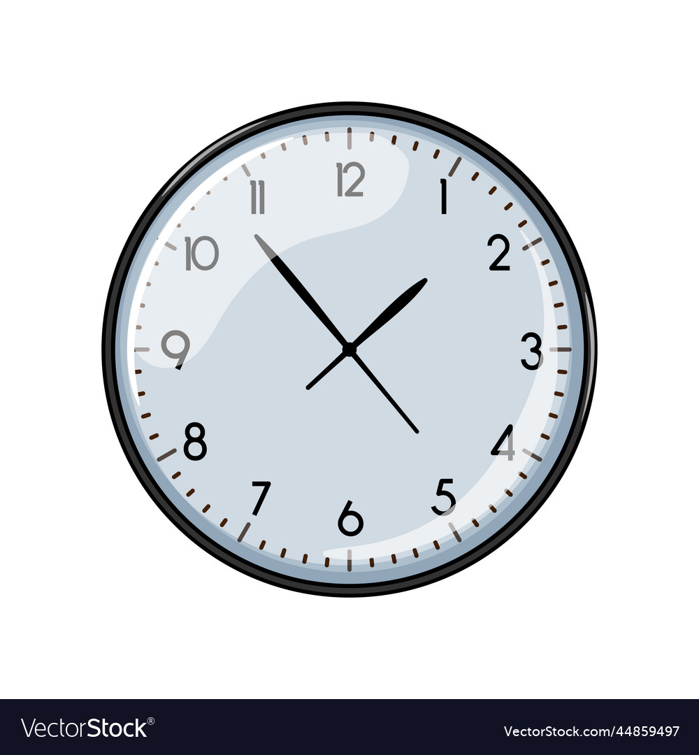 Business wall clock cartoon