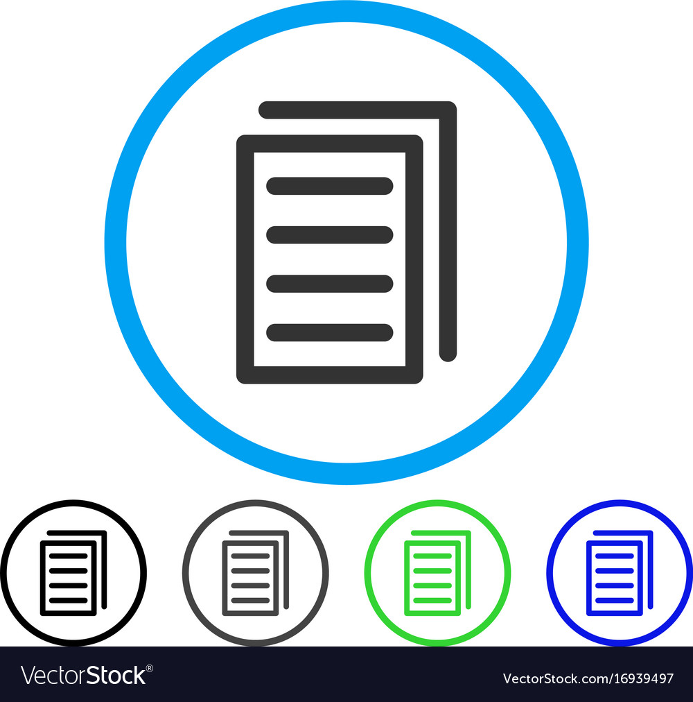 Copy document rounded icon