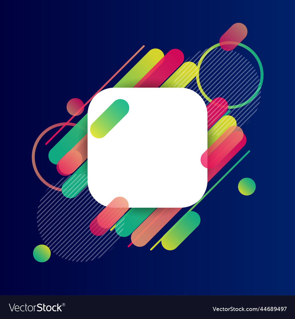 Creative rounded lines edge place for text