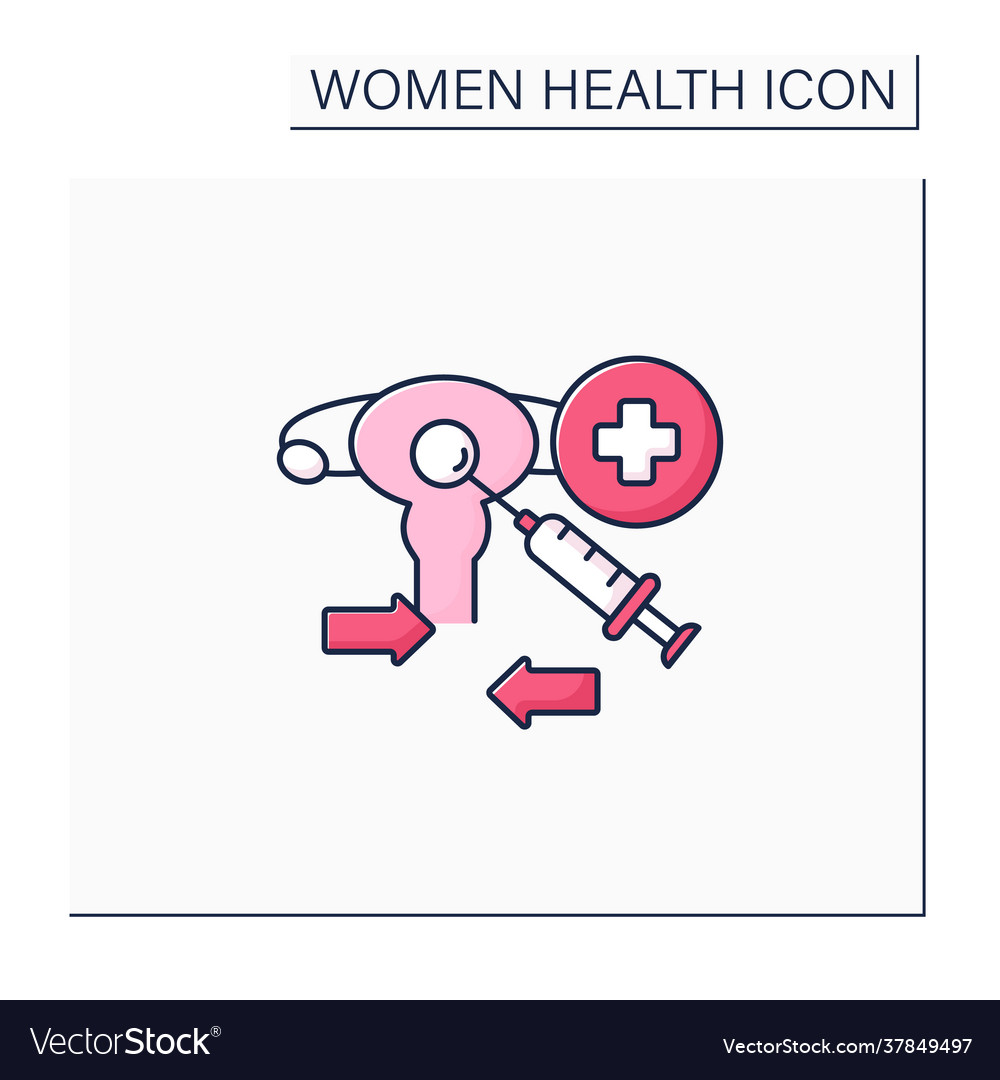 Egg donation program color icon