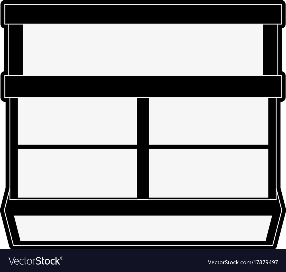 Empty bookshelf icon imag