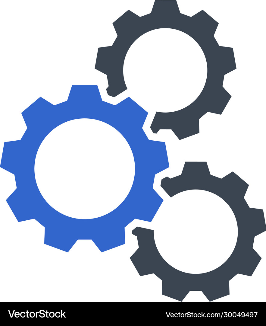 Engine gear icon Royalty Free Vector Image - VectorStock