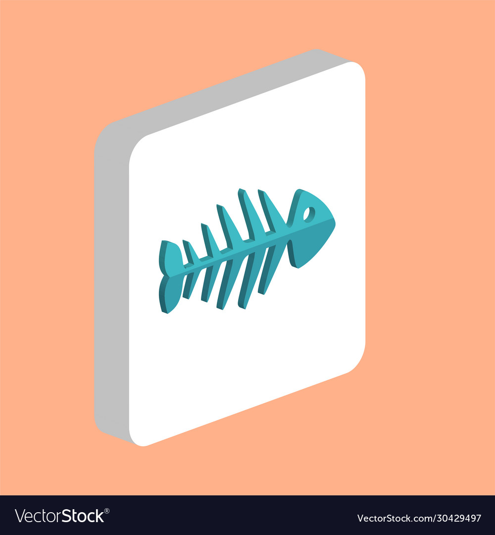 Fish skeleton computer symbol