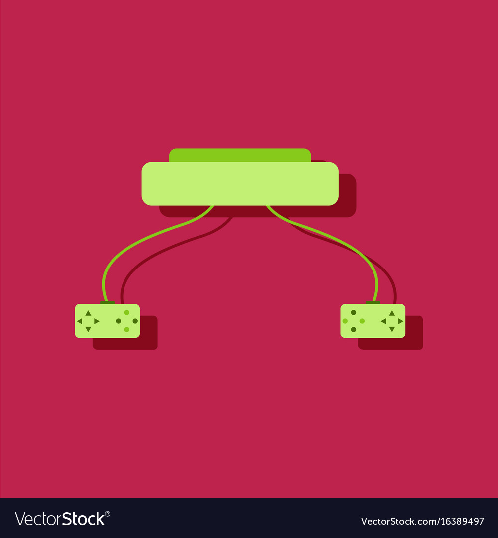 Flat icon design collection children game console