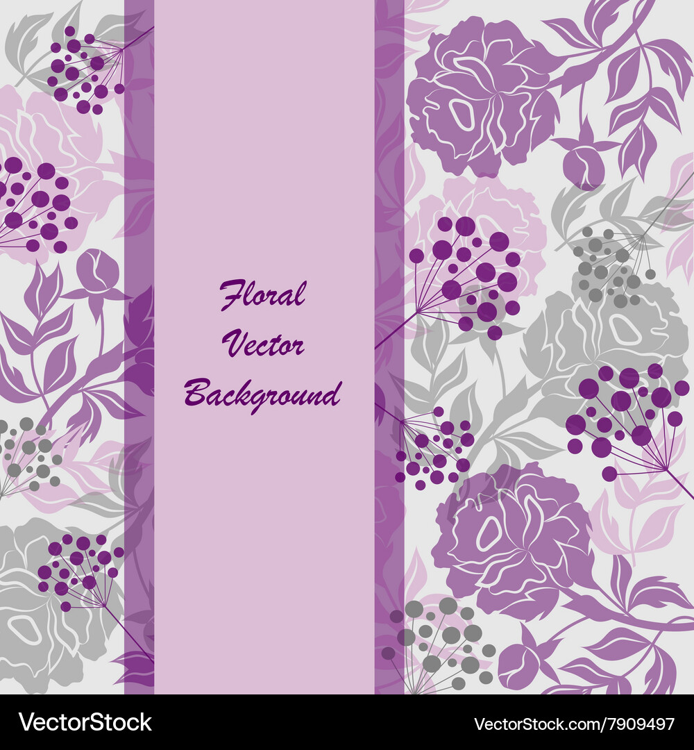 Floral background Royalty Free Vector Image - VectorStock
