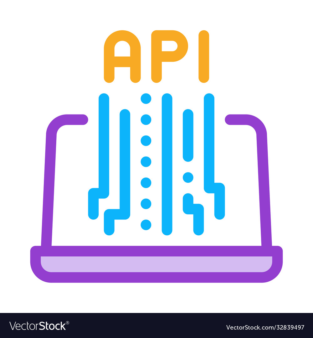 Front end api icon outline
