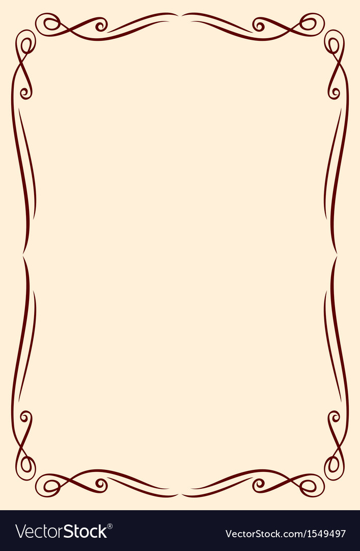 Gold Frame With Ornaments Royalty Free Vector Image Gold Frame With Ornaments Vector Image