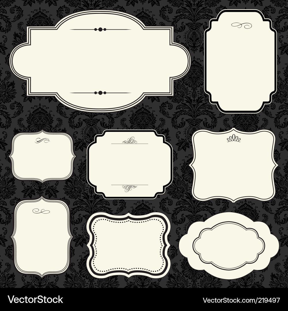 Label set Royalty Free Vector Image - VectorStock