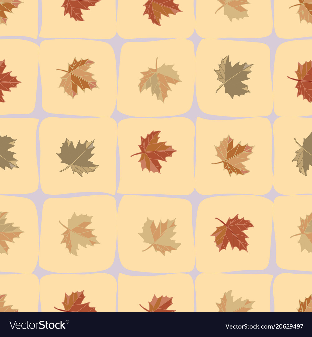 Maple leaves seamless pattern background