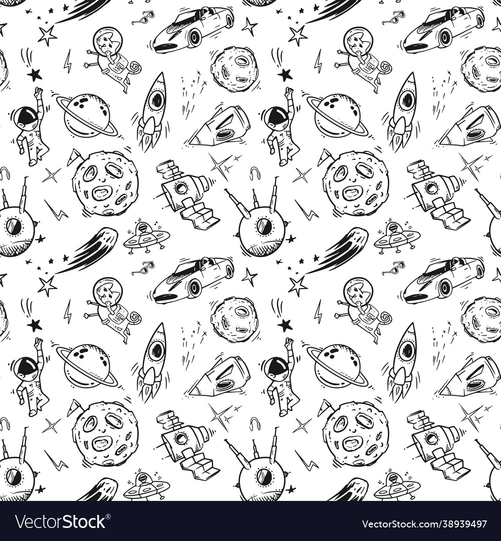 Space Pattern - Celestial Print