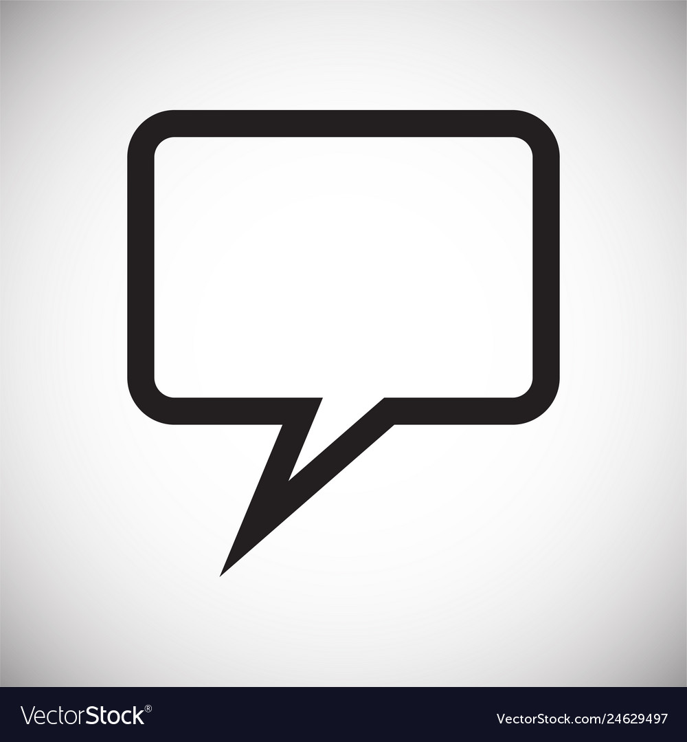 Text bubble icon on background for graphic and web Vector Image Text bubble icon on background for graphic and web