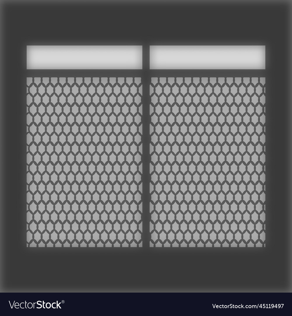 Wire network window shadow overlay image vector image Wire network window shadow overlay image
