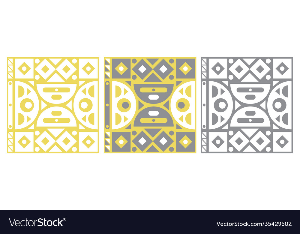 Abstract trendy palette patterns