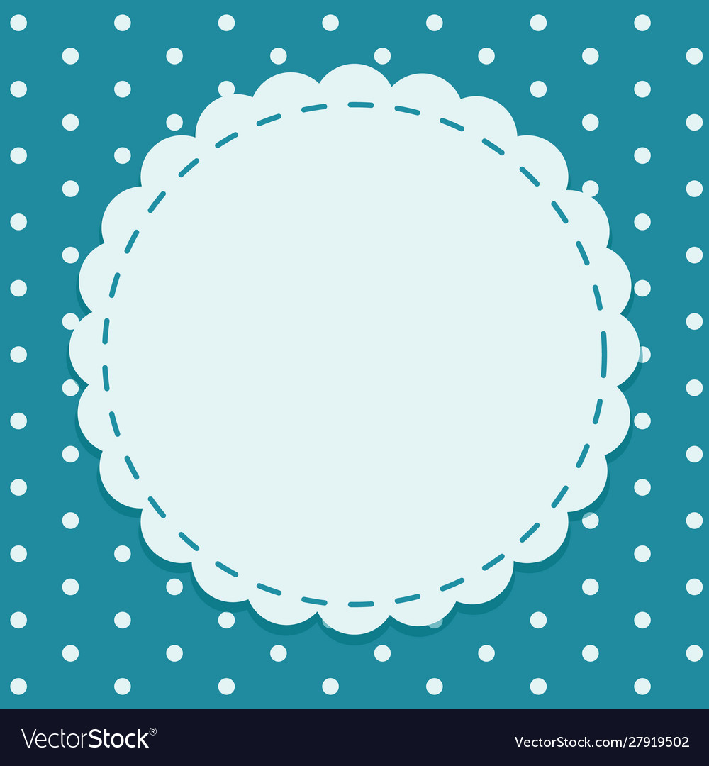 Background template with round frame
