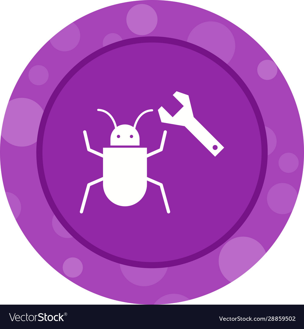 Beautiful debug glyph icon Royalty Free Vector Image