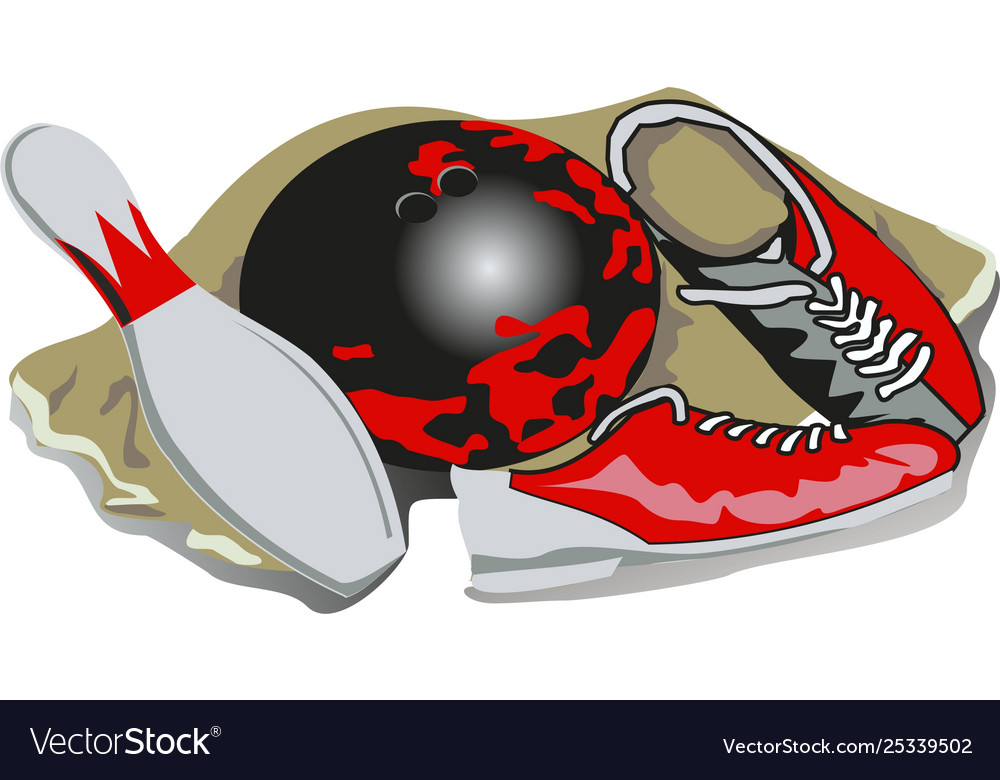 Bowling alley Royalty Free Vector Image - VectorStock