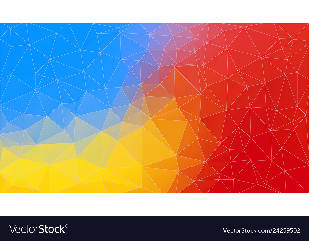 Bright multicolor triangle mosaic background