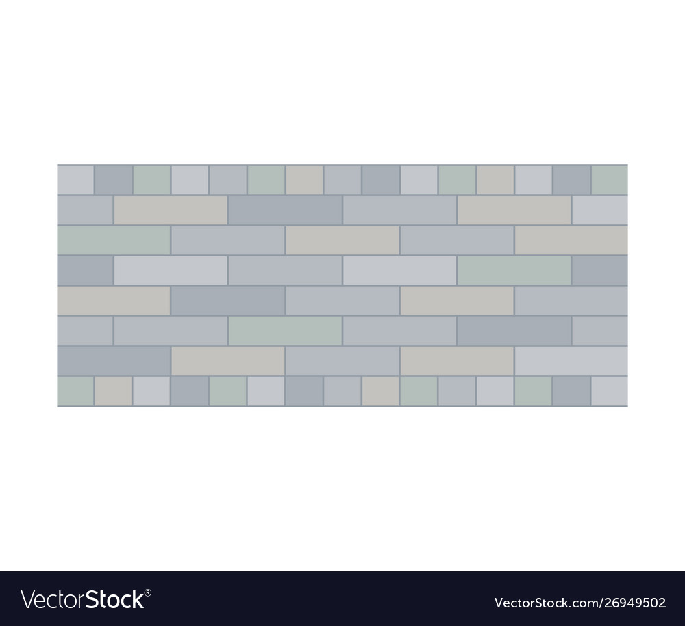 Gray path bricks view from above