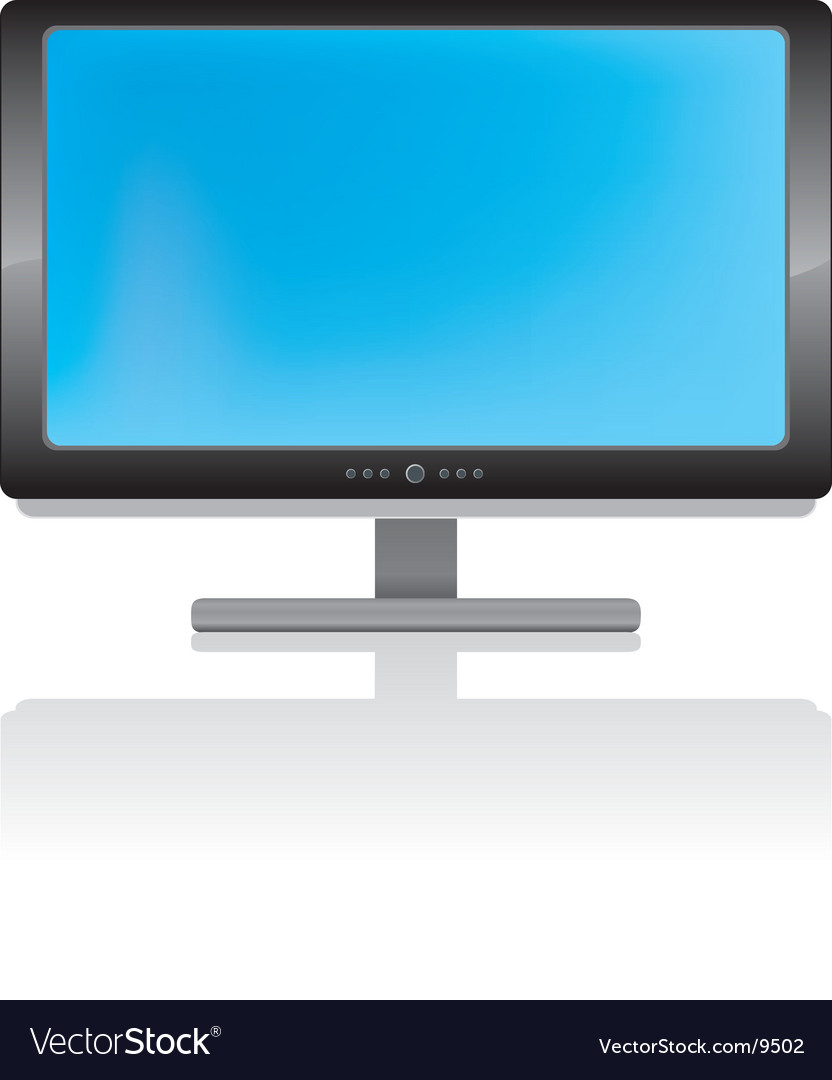 Modern LCD Monitor Display