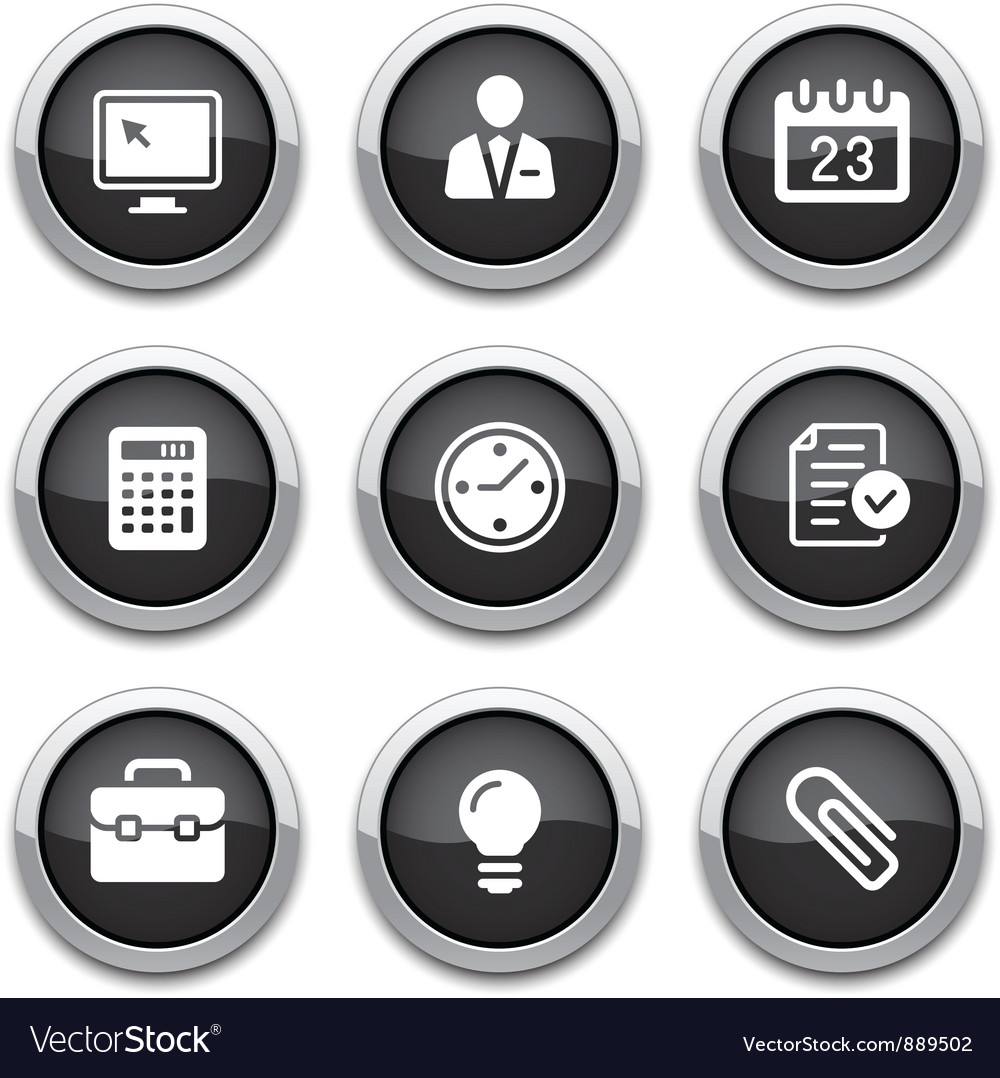 Office Buttons - Business Icons