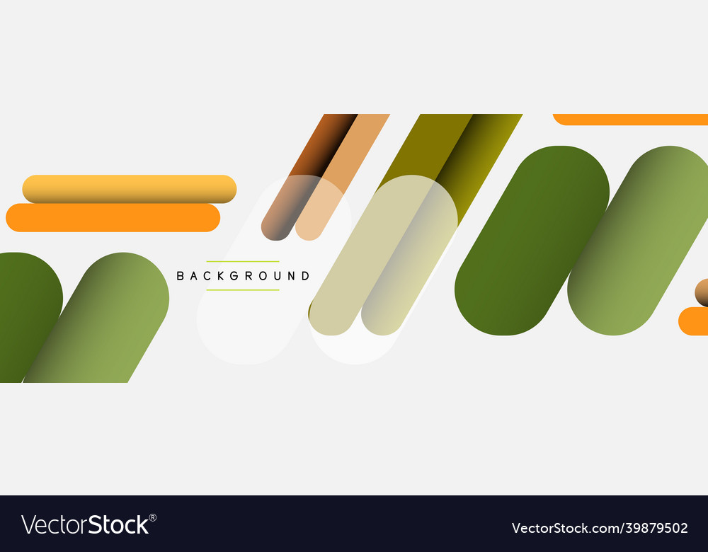 Overlapping round shapes and lines background vector image Overlapping round shapes and lines background