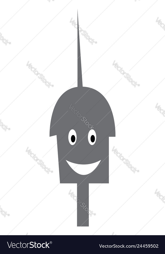 Robot with an antenna or color