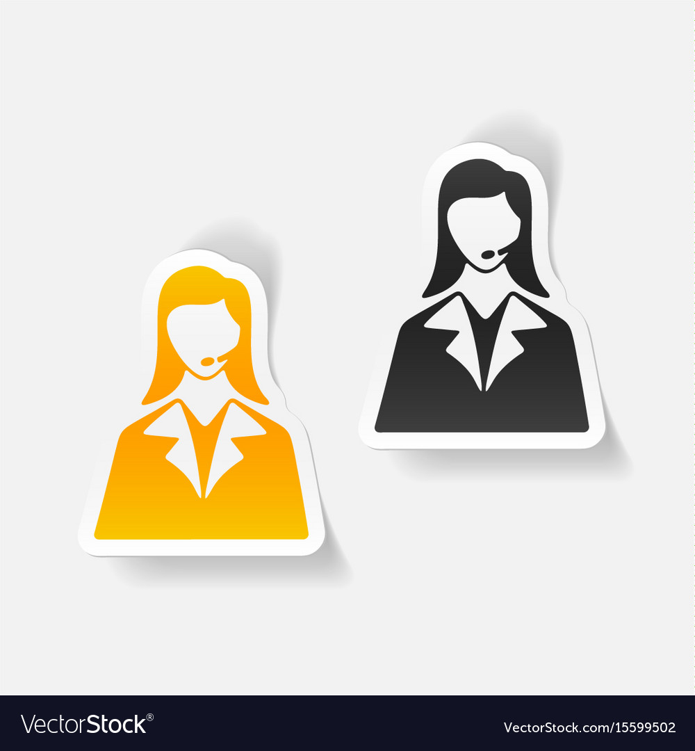 Telephone Operator Icon Set