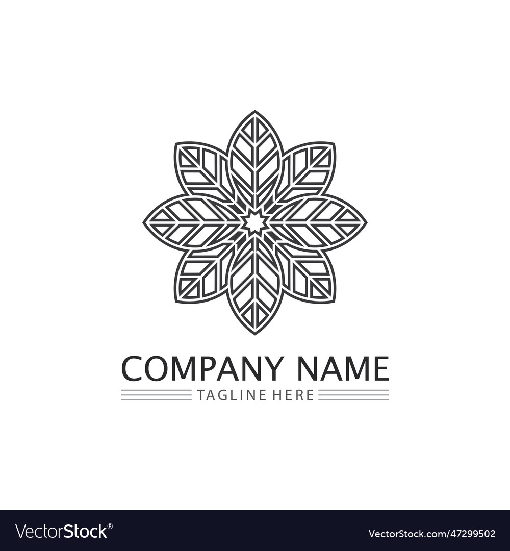 Tree leaf and green logo design friendly concept vector image Tree leaf and green logo design friendly concept