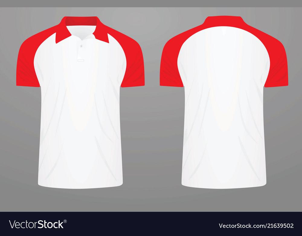 white and red polo t shirt