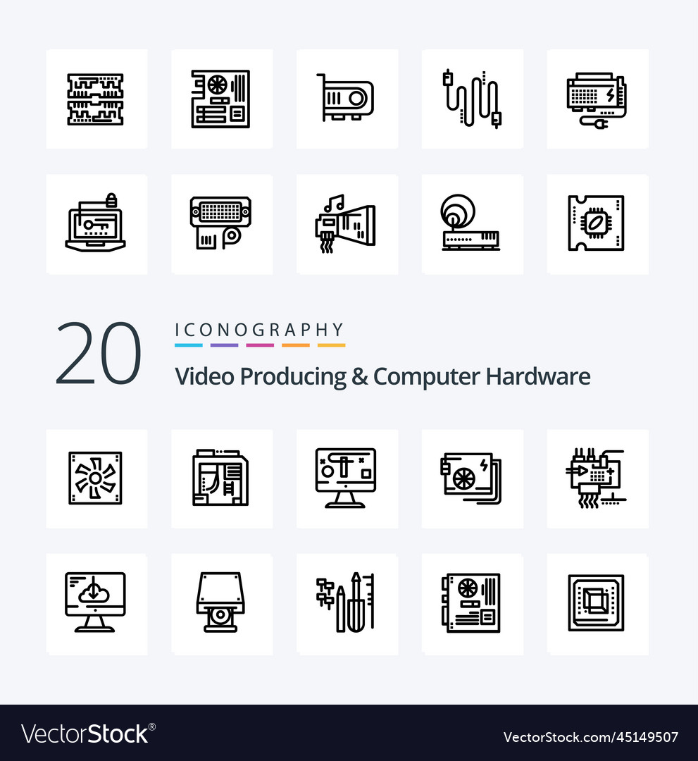 20 video producing and computer hardware line