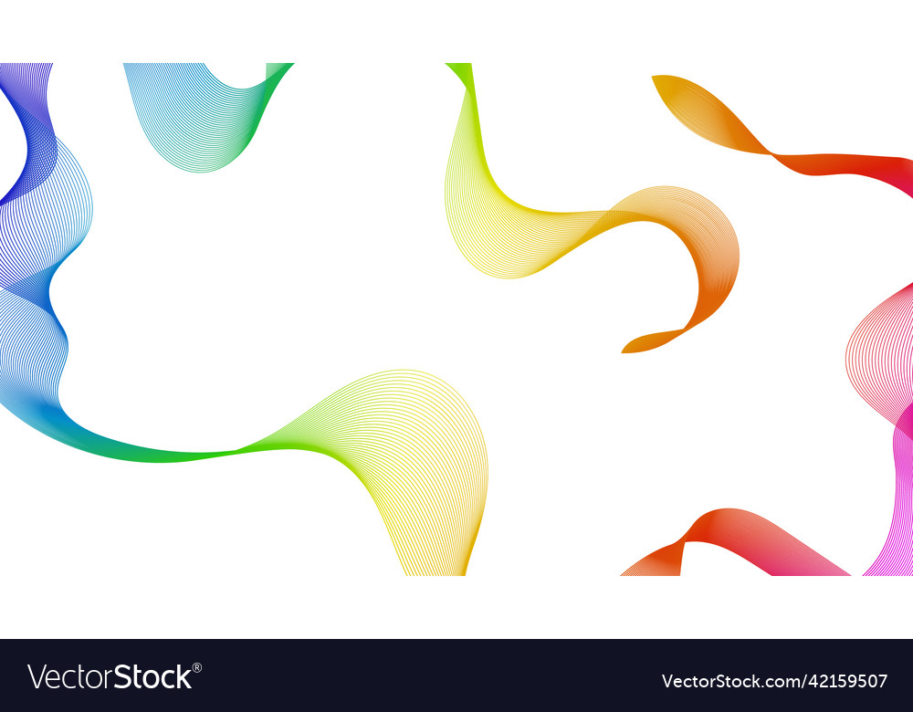 Abstract backdrop with wave gradient lines vector image Abstract backdrop with wave gradient lines