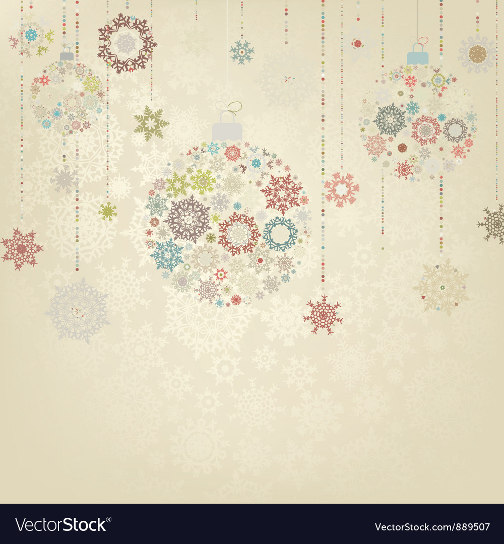 Christmas bulbs Royalty Free Vector Image - VectorStock