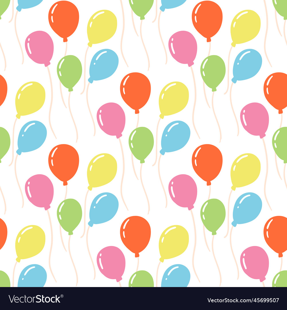 Colorful Balloon Seamless Pattern