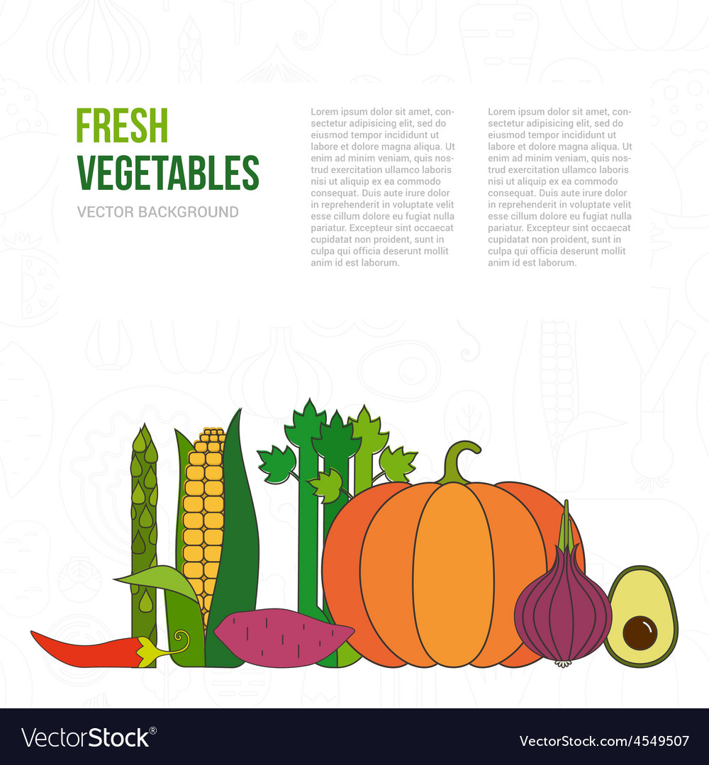 Fresh vegetables concept