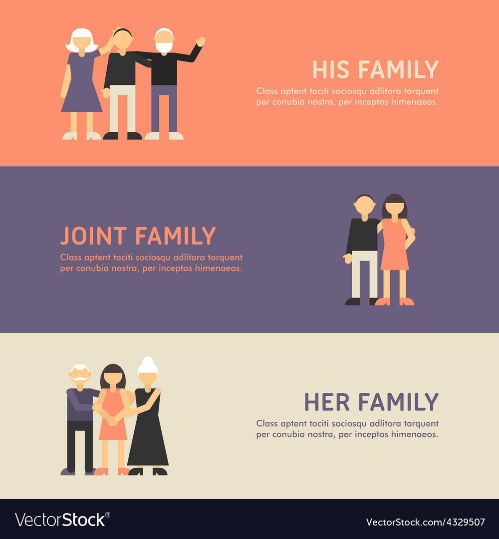 His family joint and her flat design