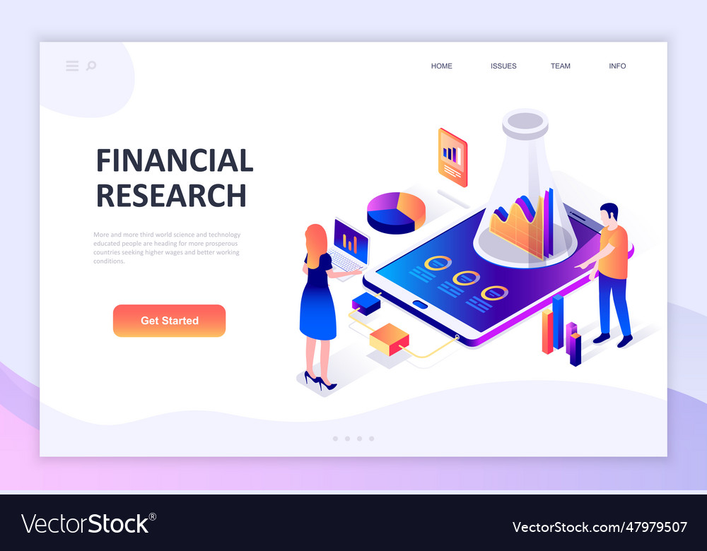 Modern flat design isometric concept of financial