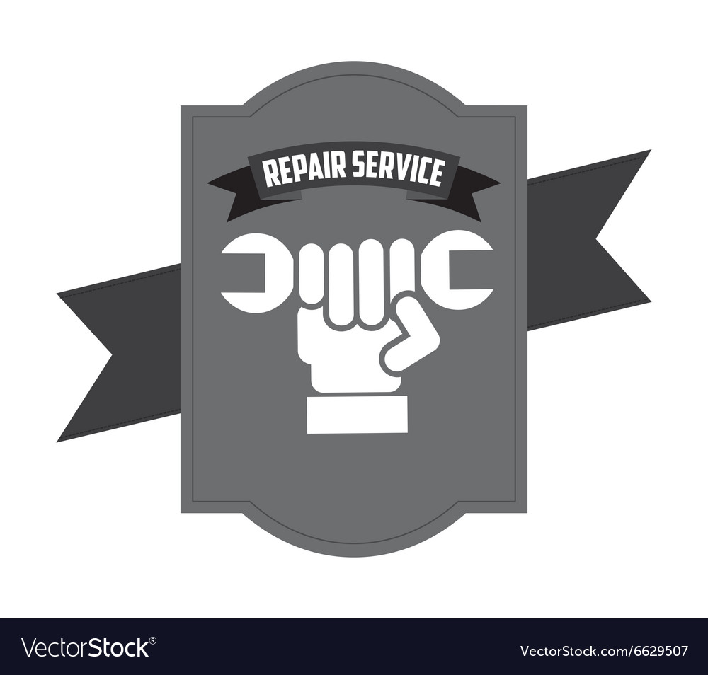 Repair service design Royalty Free Vector Image