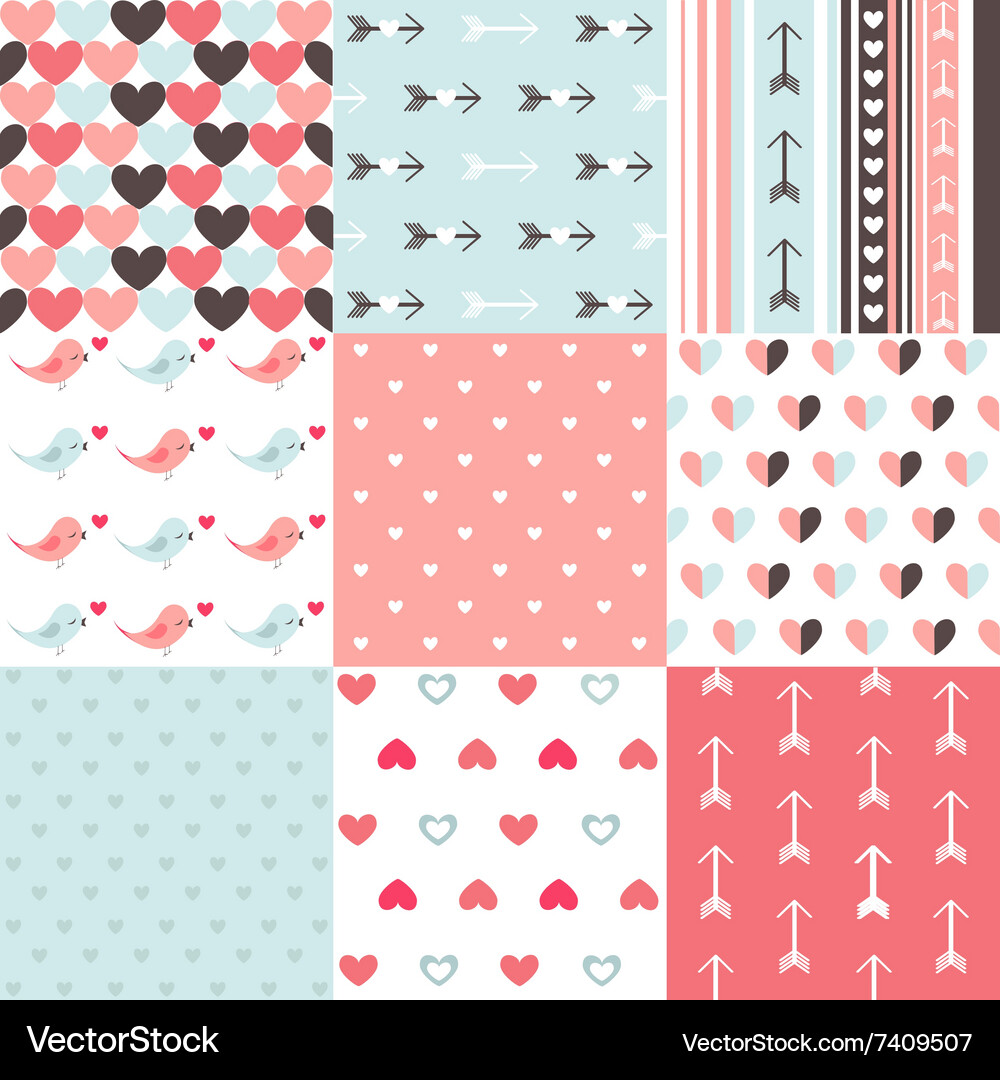 Seamless pattern valentines day Royalty Free Vector Image