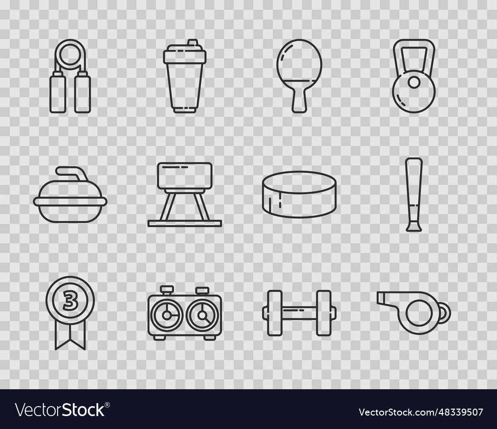 Set line medal whistle racket for playing table