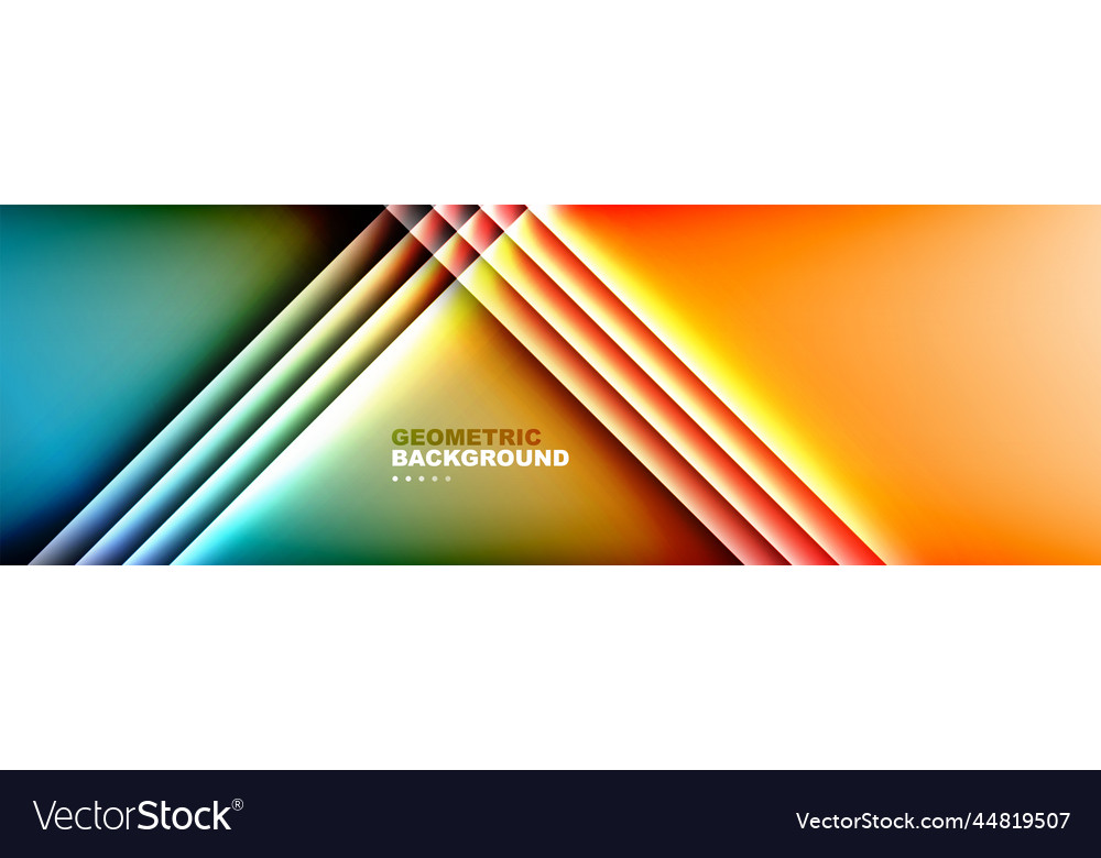 Shadow lines on gradient geometric abstract