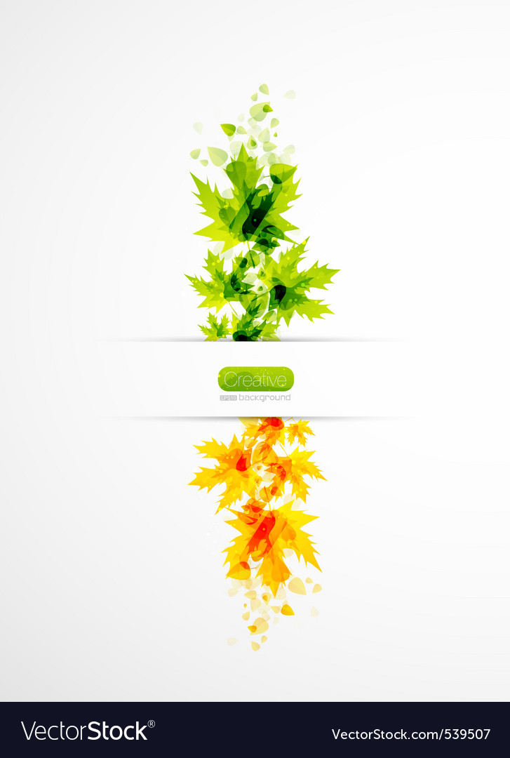 Spring and Autumn Leaf Abstraction