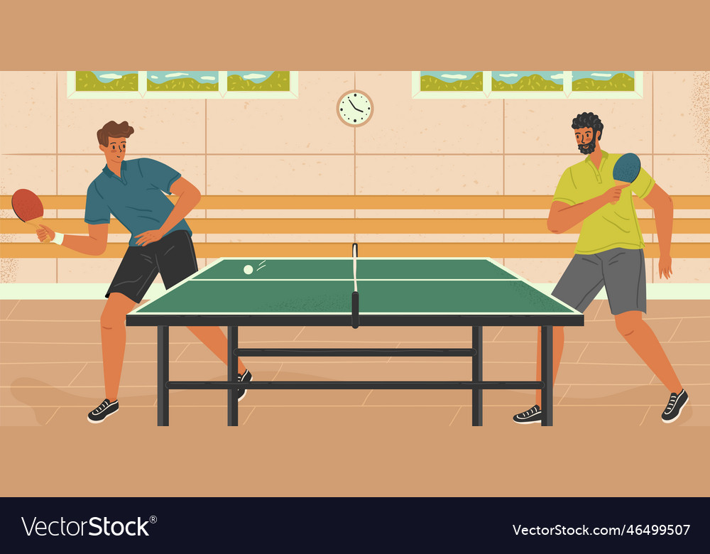 Ping pong game Royalty Free Vector Image - VectorStock