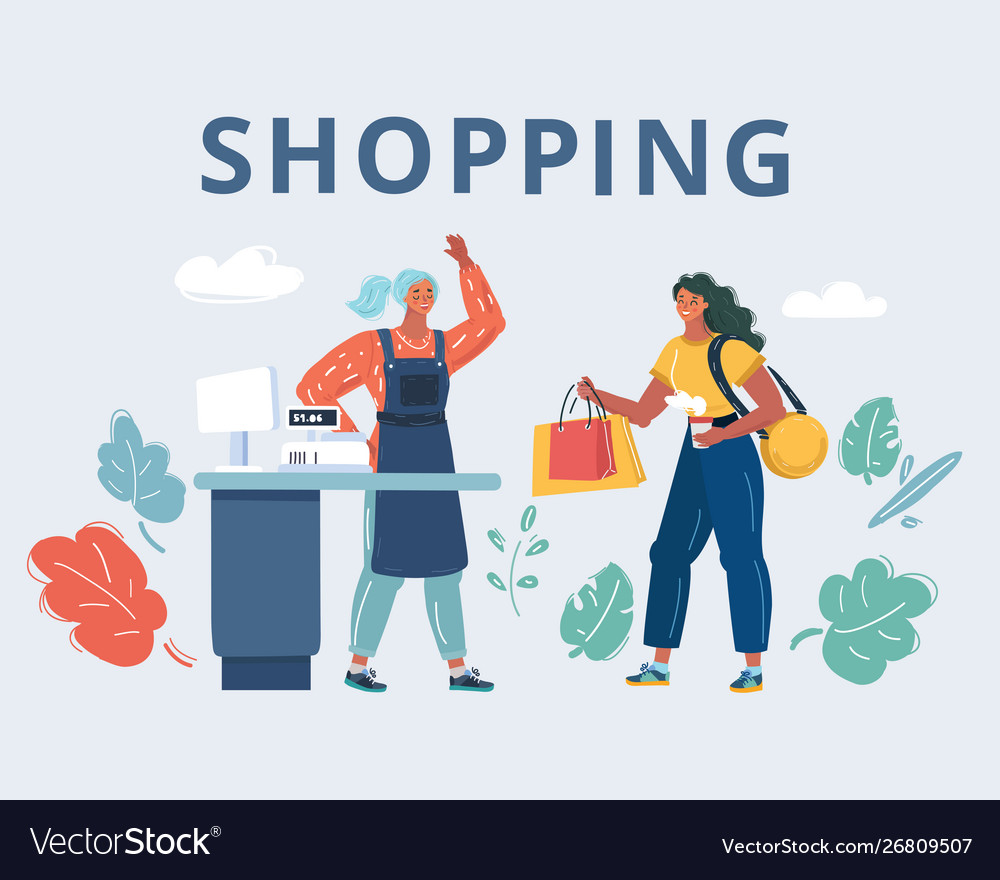 Do shopping or make shopping. Shop Assistant раскраска.