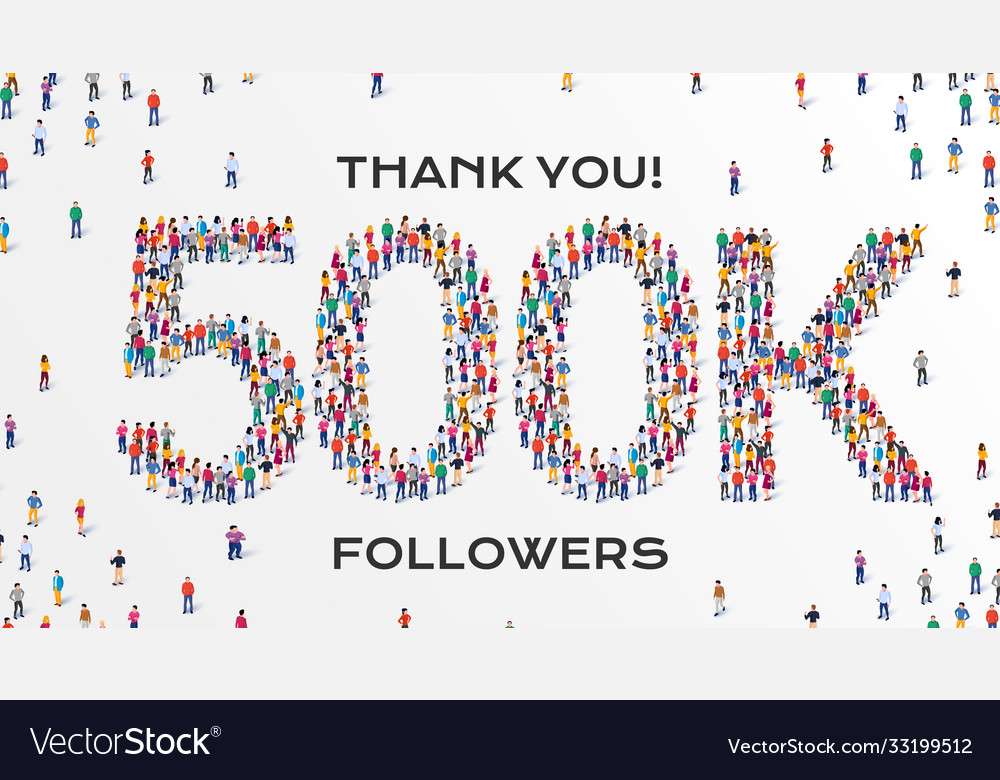 500k followers group business people