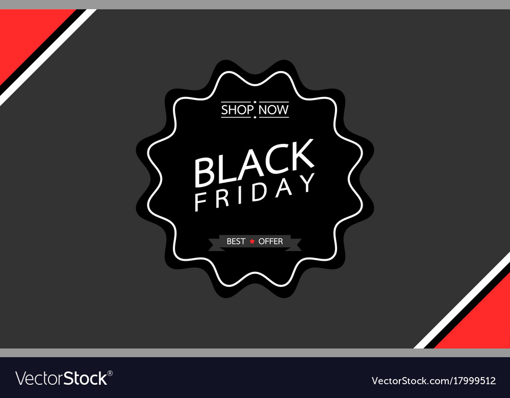 Black friday sale tag banner - big shopping