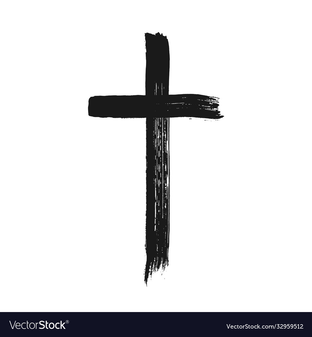 Christian cross symbol Royalty Free Vector Image