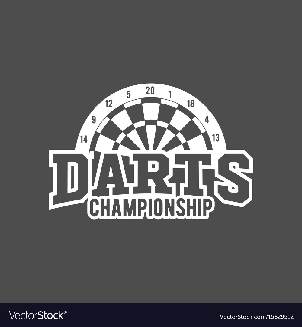 Darts labels set badge logos Royalty Free Vector Image