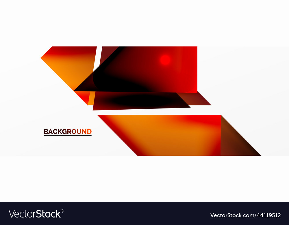 Dynamic 3d geometric abstract background